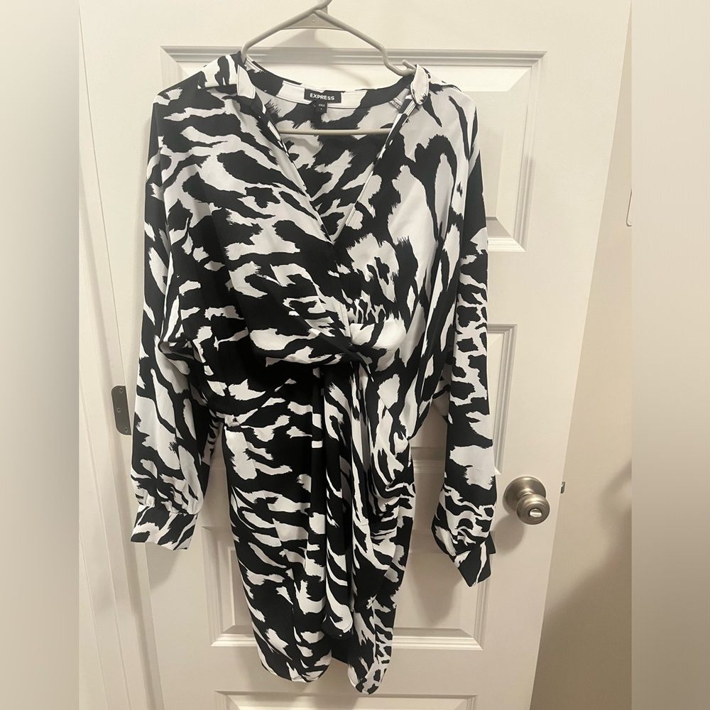 Express Wrap Mini Dress